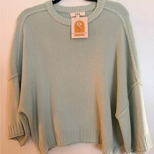 ✨ J.O.A. Sage Green Knit Sweater – Size Large (NWT) ✨